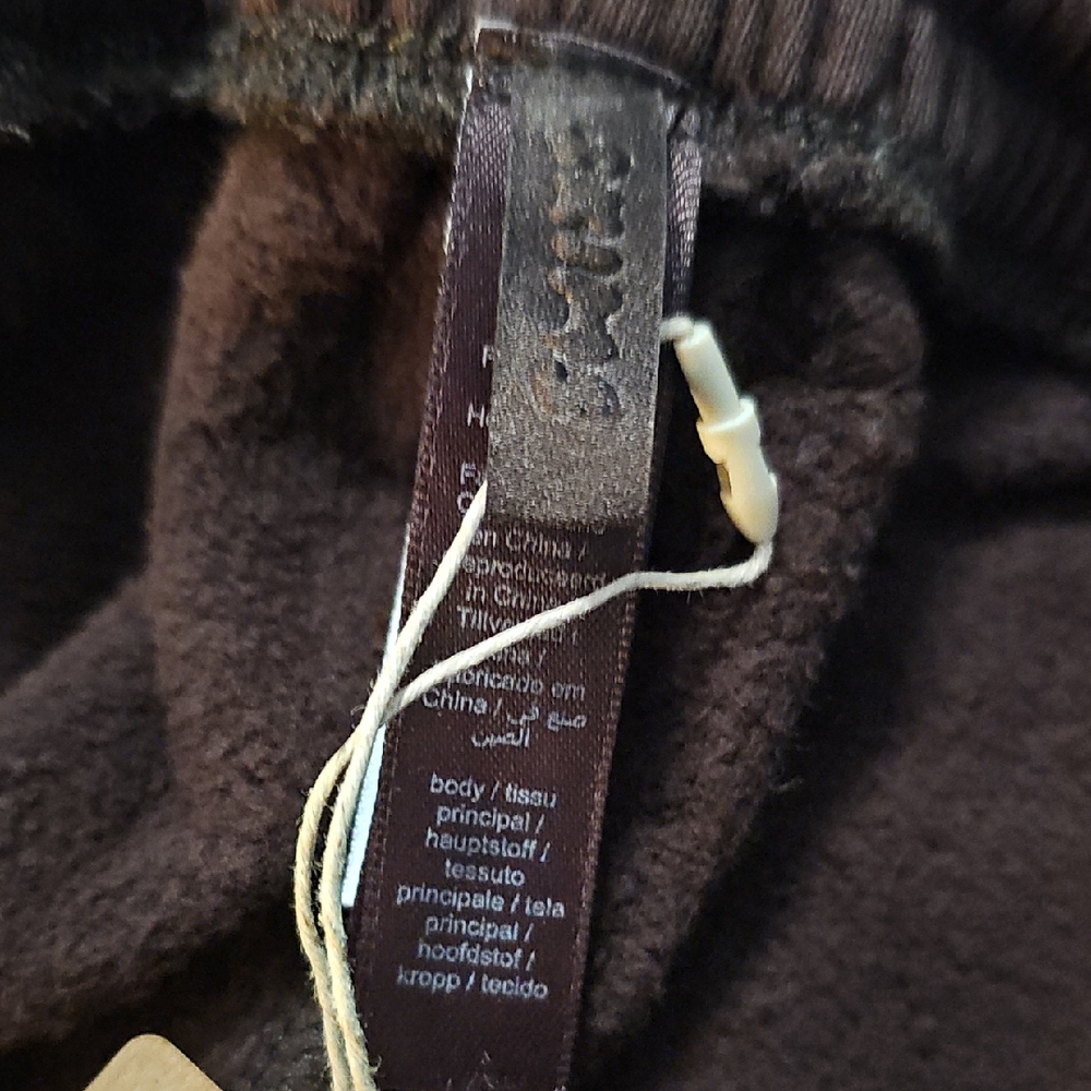 SKIMS NWT Boyfriend Fleece Oversized Straight Leg Pant - Espresso in size Small - Picture 5 of 8